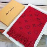 (gift with box)Flower Pattern Thick Imitation Cashmere Knit Scarf Multifunctional Female Scarf Scarf 180*30CM