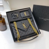 Latest gift box set, fashionable shoulder bag card bag combination, full set of plastic packaging (with box)