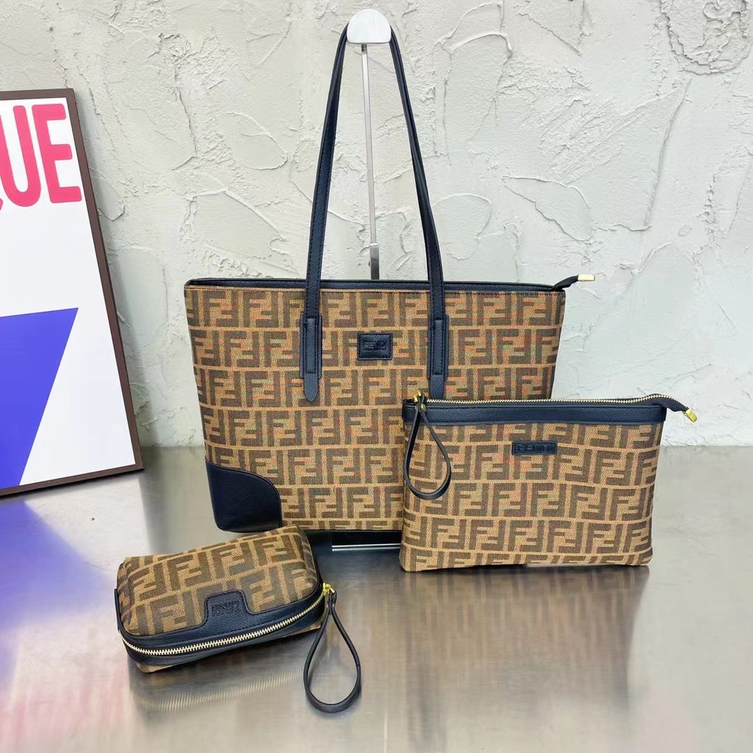 Three-piece set New lady fashion single shoulder bag