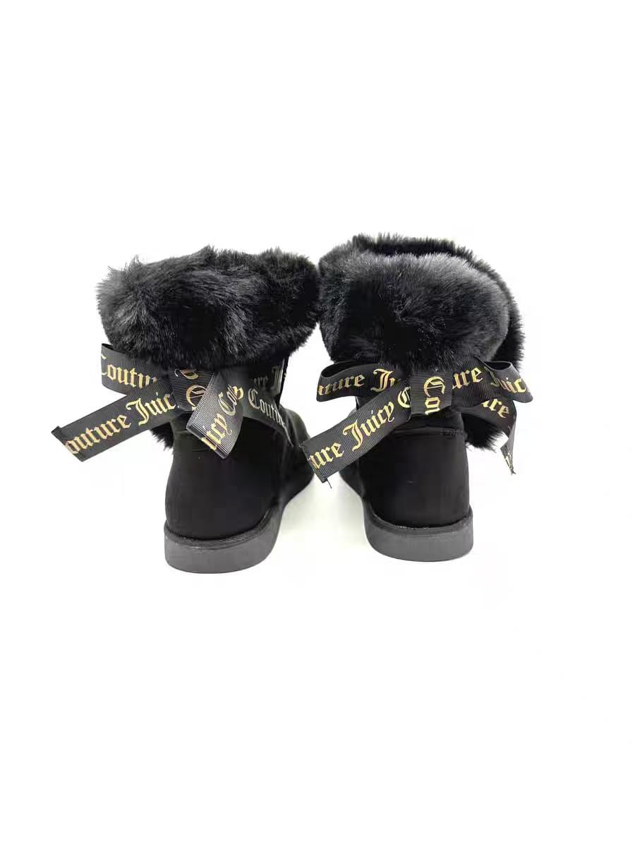 Winter new retro style thin soled fashion simple warm snow boots women's shoes(NO BOX)