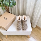 Winter new retro style thick soled fashion simple warm snow boots women's shoes(NO BOX)