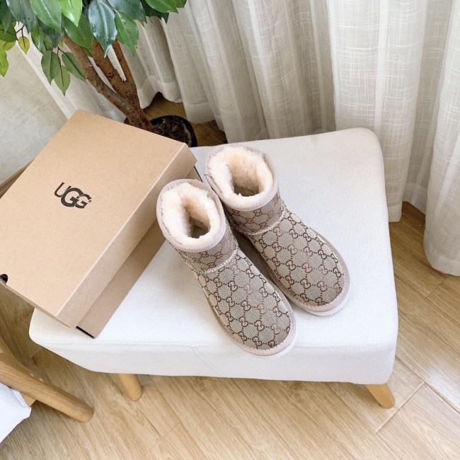 Winter new retro style thick soled fashion simple warm snow boots women's shoes(NO BOX)