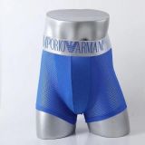 Summer Men's Ice Silk Breathable Mesh Hollow Underwear Boxers