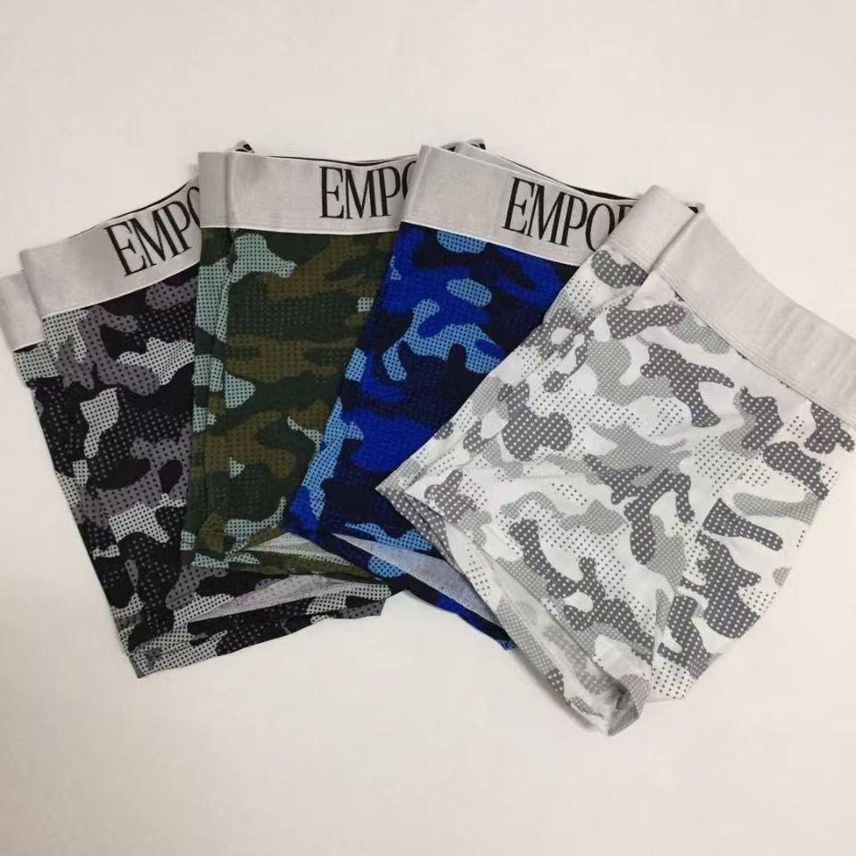 Men'S Fashion Cotton Underwear Embroidery Bee Underpants