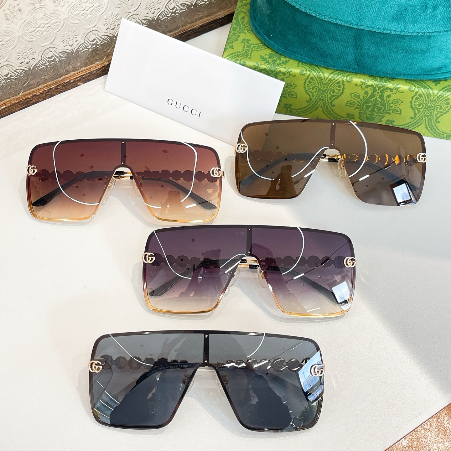 New Sunglasses Lady Sunglass Female Sun Glasses (WITH BOX)
