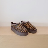 Winter new retro style thick soled fashion simple warm snow boots  kids women's shoes(no box)