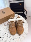 Winter new retro style thick soled fashion simple warm snow boots  kids women's shoes(no box)