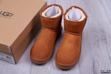 Winter new retro style thick soled fashion simple warm snow boots women's shoes