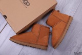 Winter new retro style thick soled fashion simple warm snow boots women's shoes
