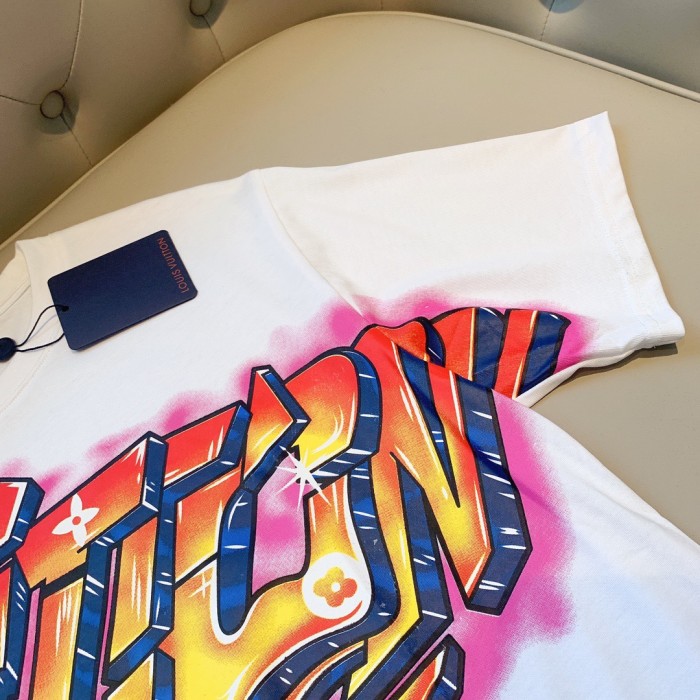 lv Herren Damen T-shirt Kurzarm