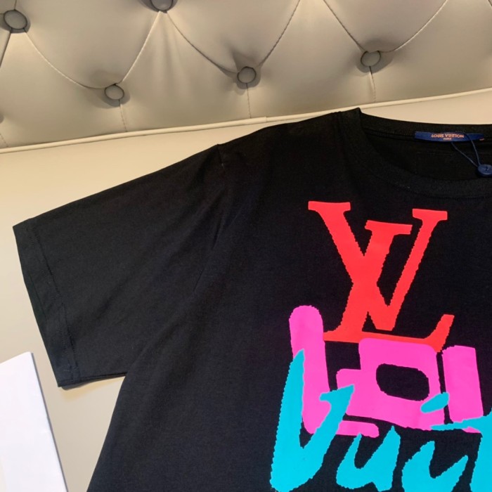 lv Herren Damen T-shirt Kurzarm