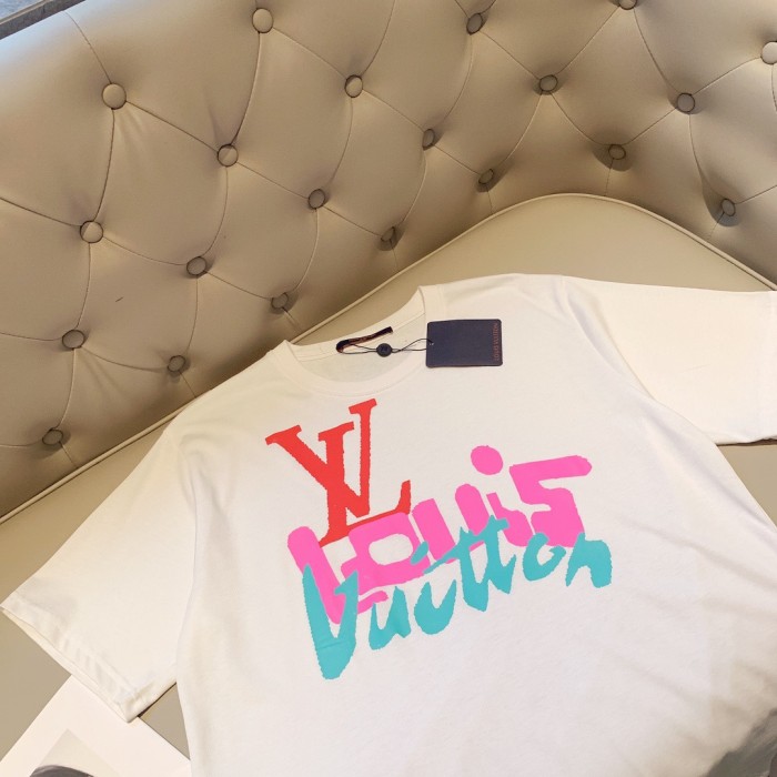 lv Herren Damen T-shirt Kurzarm