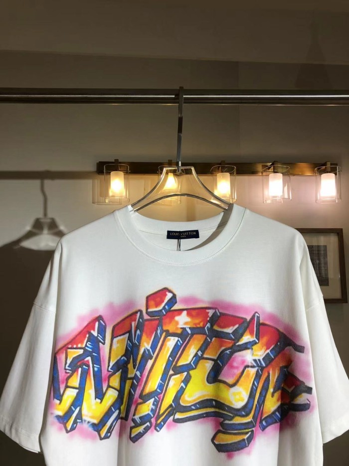 lv Herren Damen T-shirt Kurzarm