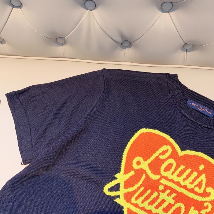 lv Herren Damen T-shirt Kurzarm