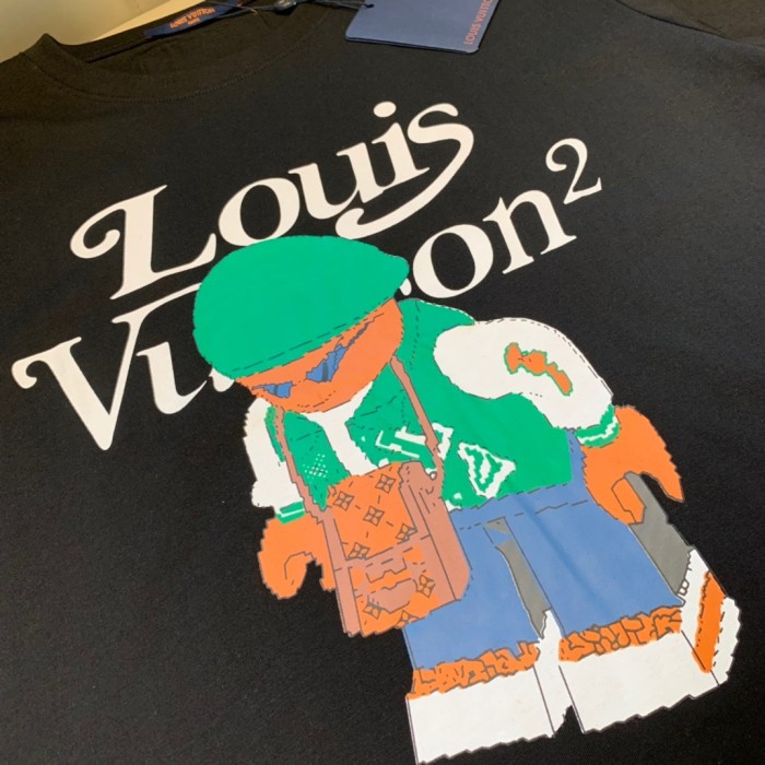 lv Herren Damen T-shirt Kurzarm