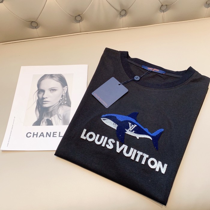 lv Herren Damen T-shirt Kurzarm