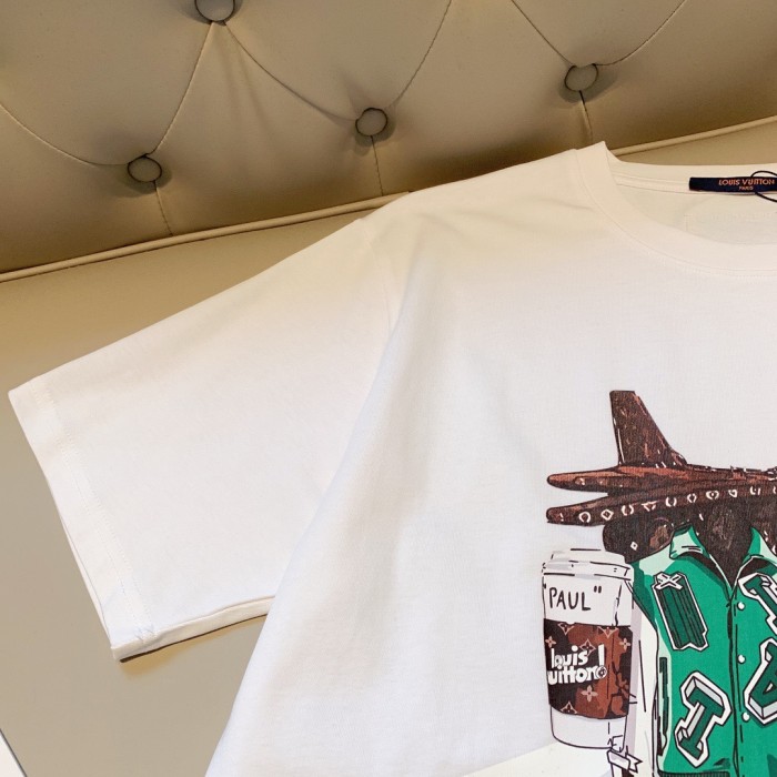 lv Herren Damen T-shirt Kurzarm