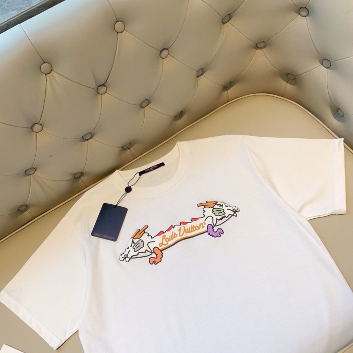 lv Herren Damen T-shirt Kurzarm