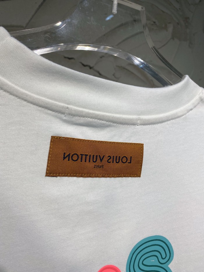 lv Herren Damen T-shirt Kurzarm