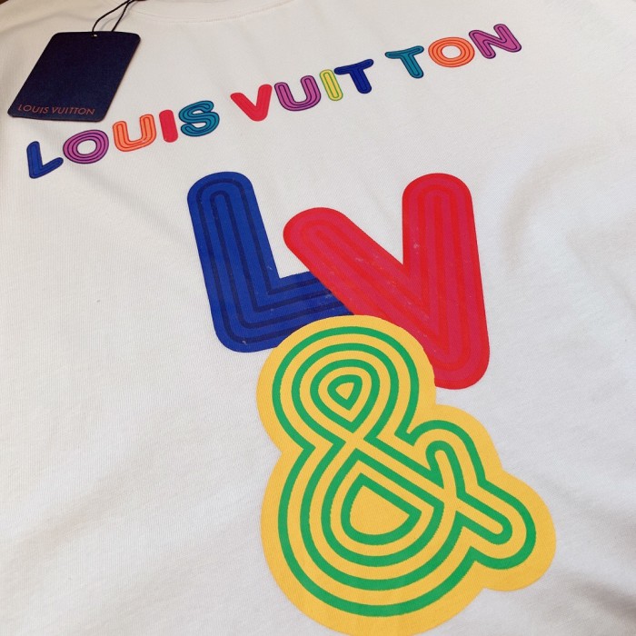 lv Herren Damen T-shirt Kurzarm