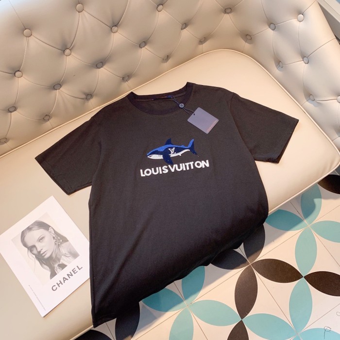 lv Herren Damen T-shirt Kurzarm
