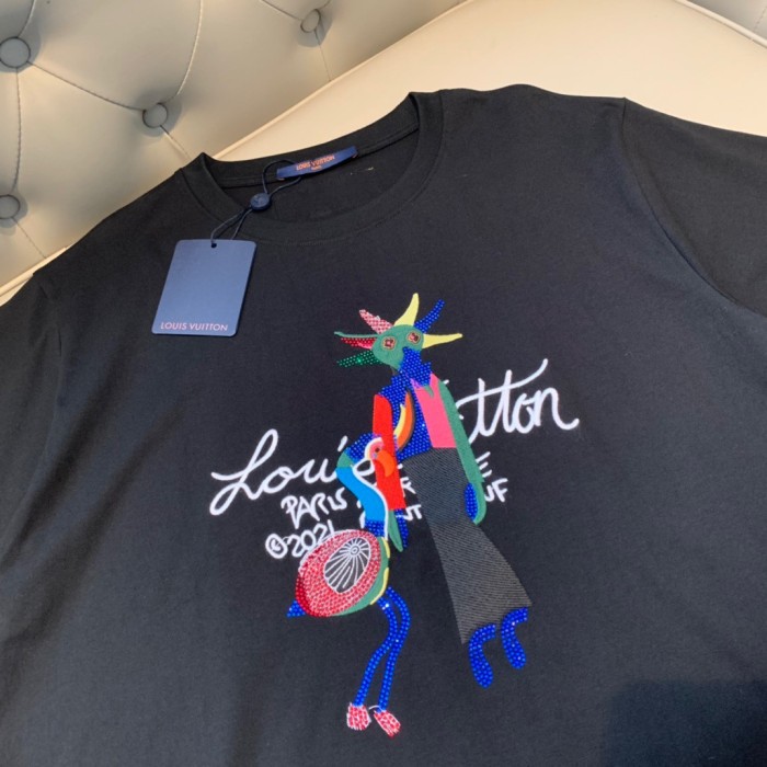 lv Herren Damen T-shirt Kurzarm
