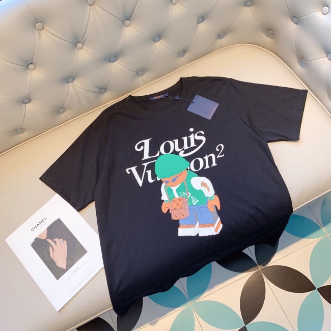 lv Herren Damen T-shirt Kurzarm