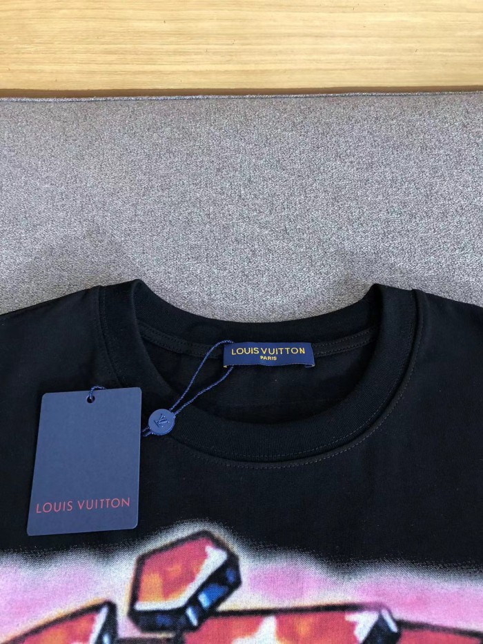 lv Herren Damen T-shirt Kurzarm