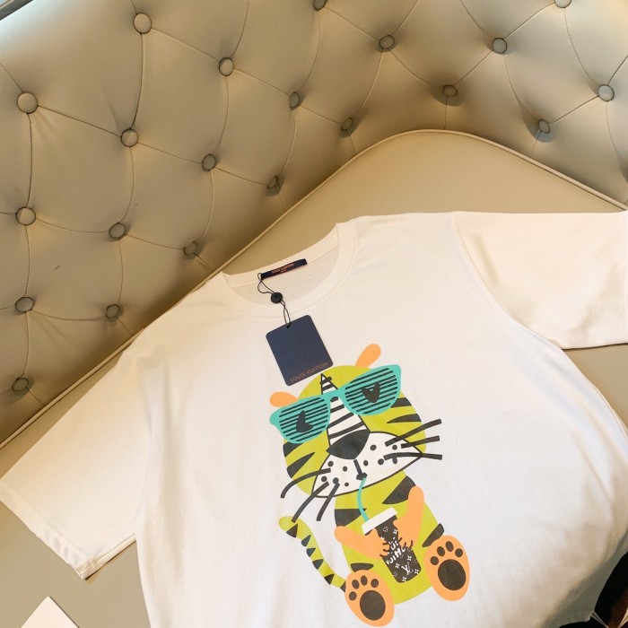 lv Herren Damen T-shirt Kurzarm