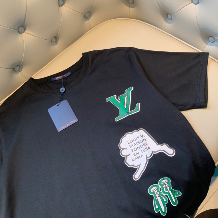 lv Herren Damen T-shirt Kurzarm
