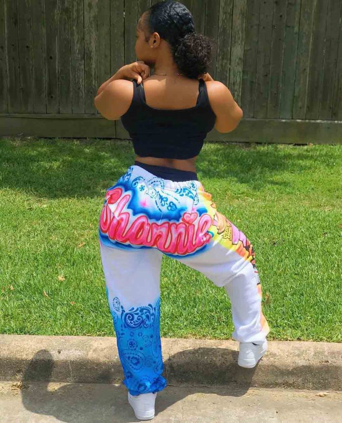 Positioning Printed Sports Harem Pants