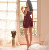 Win Red Lace and Satin Babydoll With G-string.