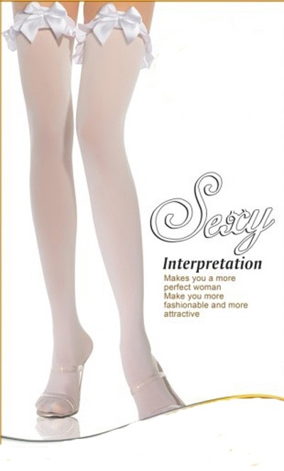 Lace up Thigh High with Satin Bow LE5028