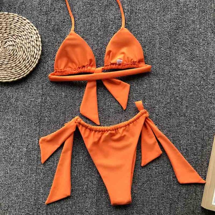 Two-Piece Tied Brazilian Swimwear