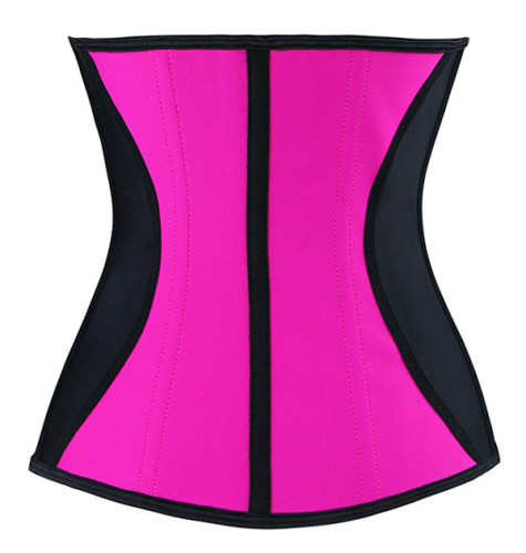 9 Steel Bone Latex Rubber Waist Training Body Shaper LE1007-1