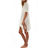 Beach Knit Loose Tassel Tie Kimono Beachwear