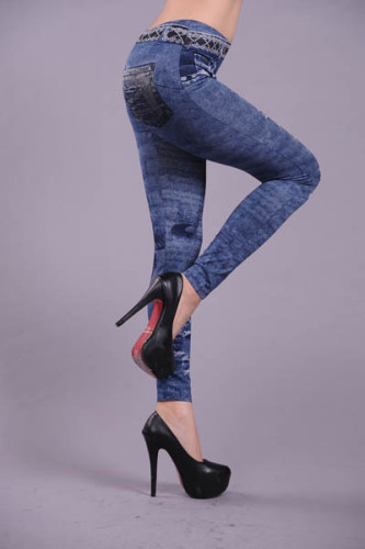 LE5368-2 Blue Fashion Legging