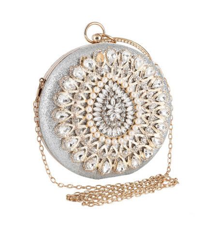 Ball Rhinestone Diamond Bracelet Dinner Clutch Dress Bag