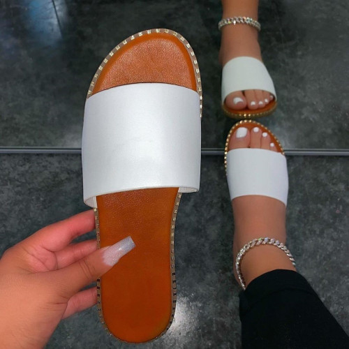 Summer New Sandals Flat Ladies Beach Shoes Slippers