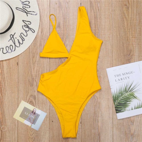 one piece cut out mono Swimwear