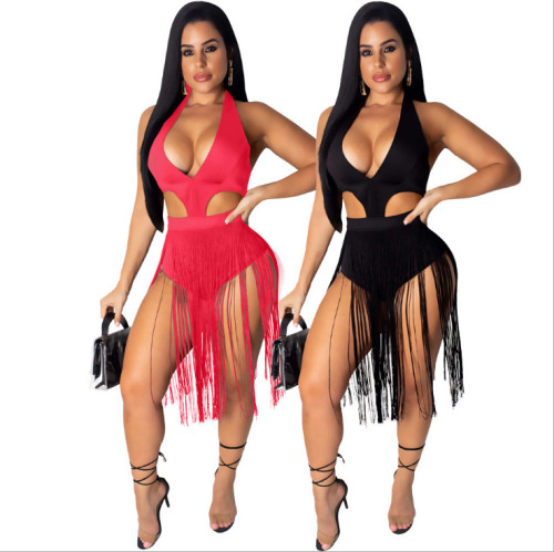 Fashion Sexy With Mini Dress Style Fringe Romper