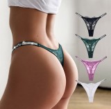 Shiny Rhinestone Lace T-pants