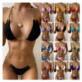matal chain 2 piece bikini swimsuit