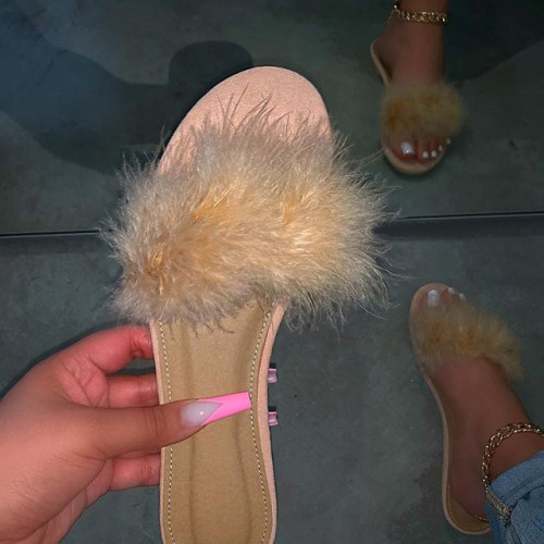 Women's slide sandal with slipper