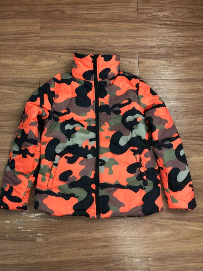 Men and Women Color Camouflage Printing Padded Jacket for Women
