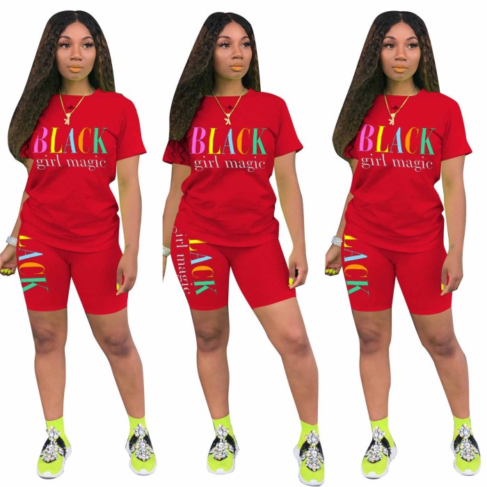 Black girl magic women's two piece Sportswear