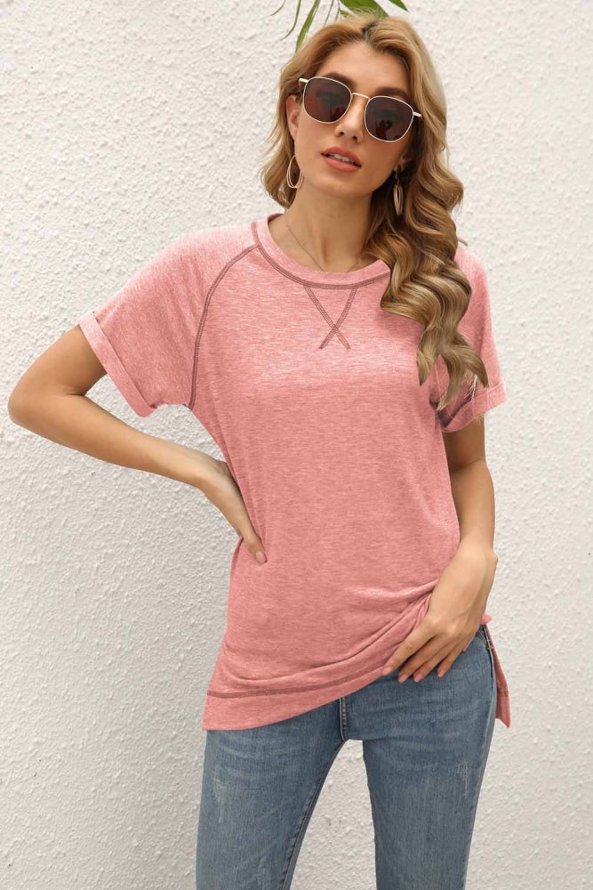 Loose Top Short Sleeved Casual T-shirt