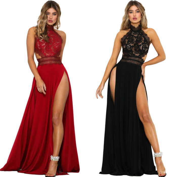 Women Sexy Side Slit Long Dress for Party  ZSG089