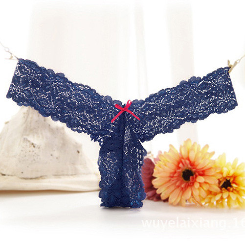 Low Waist V-shaped Lace Thong