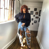 Ripped Boyfriend Jeans